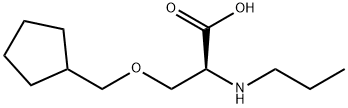 O-(cyclohexylmethyl)-N-ethyl-L-serine hydrochloride Structure