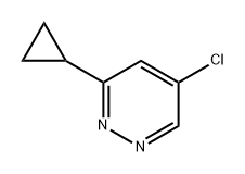 Pyridazine, 5-chloro-3-cyclopropyl- Structure