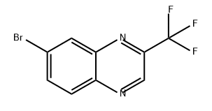 Quinoxaline, 7-bromo-2-(trifluoromethyl)- Structure