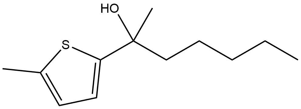 α,5-Dimethyl-α-pentyl-2-thiophenemethanol Structure