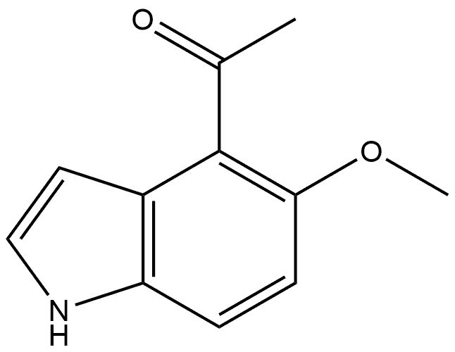 1-(5-Methoxy-1H-indol-4-yl)ethanone Structure