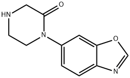 2-Piperazinone, 1-(6-benzoxazolyl)- Structure