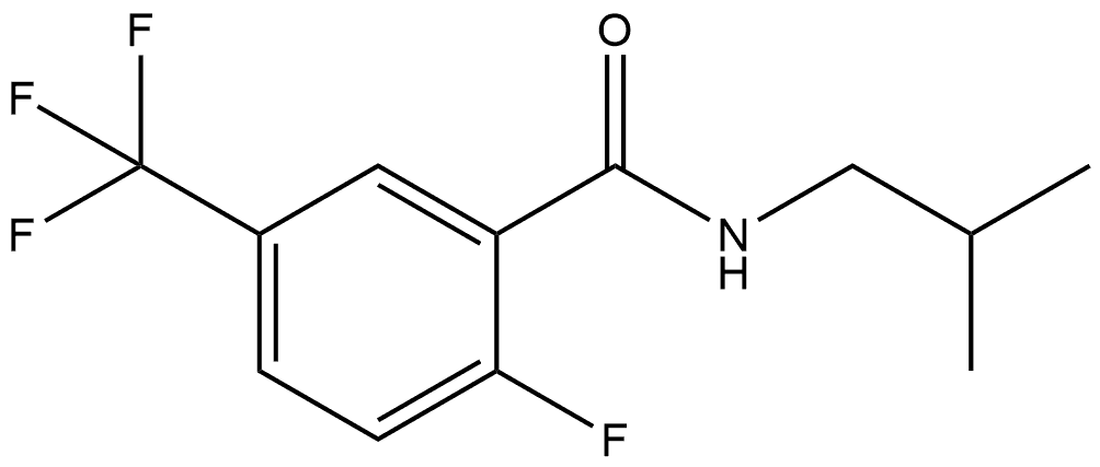 2-Fluoro-N-(2-methylpropyl)-5-(trifluoromethyl)benzamide Structure