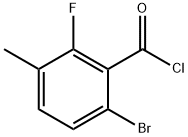 6-Bromo-2-fluoro-3-methylbenzoyl chloride Structure