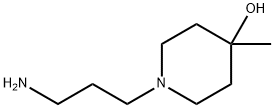 4-Piperidinol, 1-(3-aminopropyl)-4-methyl- Structure