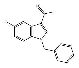 Ethanone, 1-[5-fluoro-1-(phenylmethyl)-1H-indol-3-yl]- 구조식 이미지