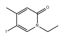 2(1H)-Pyridinone, 1-ethyl-5-iodo-4-methyl- Structure