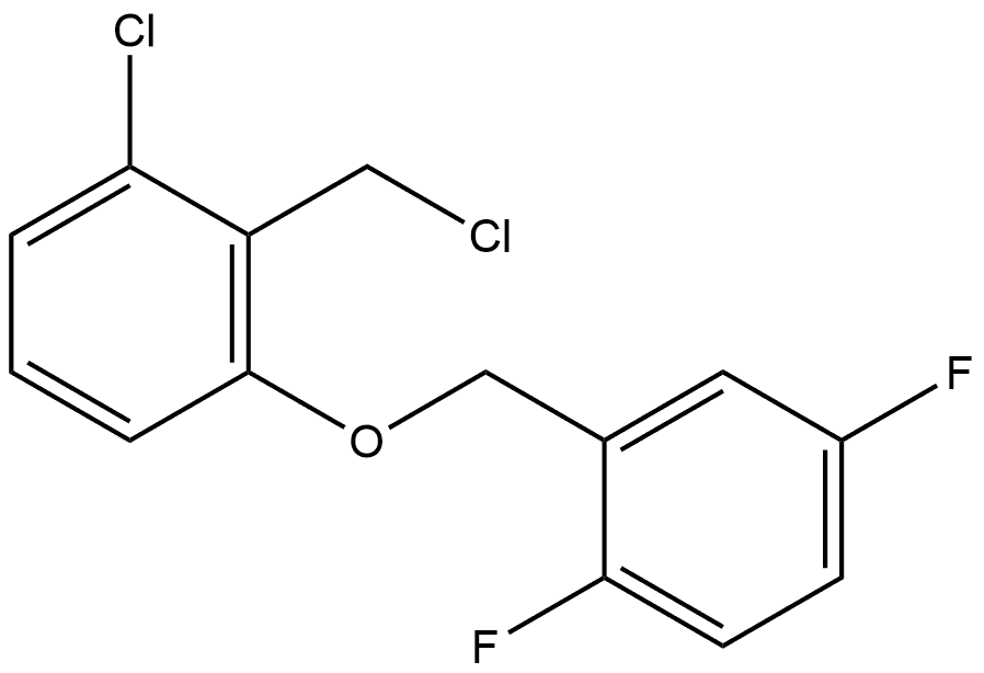 1-Chloro-2-(chloromethyl)-3-[(2,5-difluorophenyl)methoxy]benzene Structure