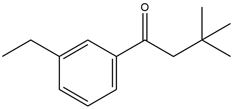 1-(3-Ethylphenyl)-3,3-dimethyl-1-butanone Structure