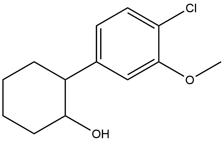 2-(4-Chloro-3-methoxyphenyl)cyclohexanol Structure