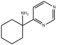 Cyclohexanamine, 1-(4-pyrimidinyl)- Structure