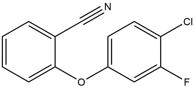 Benzonitrile, 2-(4-chloro-3-fluorophenoxy)- Structure