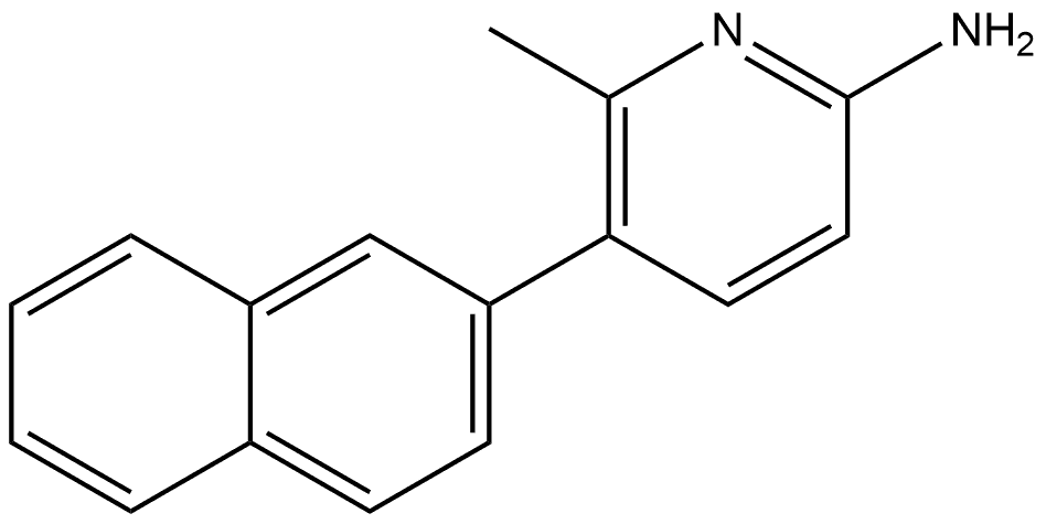6-Methyl-5-(2-naphthalenyl)-2-pyridinamine Structure