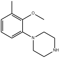 Piperazine, 1-(2-methoxy-3-methylphenyl)- Structure