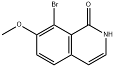 8-Bromo-7-methoxyisoquinolin-1(2H)-one 구조식 이미지