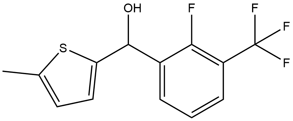 α-[2-Fluoro-3-(trifluoromethyl)phenyl]-5-methyl-2-thiophenemethanol Structure
