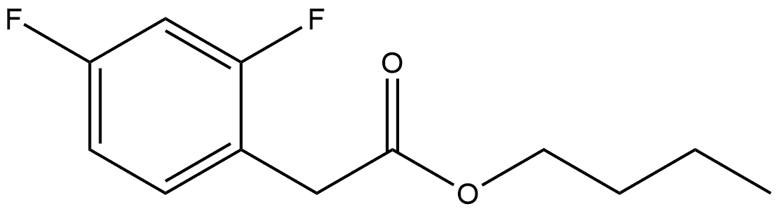 Butyl 2,4-difluorobenzeneacetate 구조식 이미지