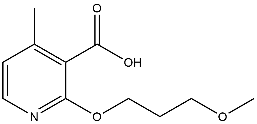 2-(3-Methoxypropoxy)-4-methyl-3-pyridinecarboxylic acid Structure