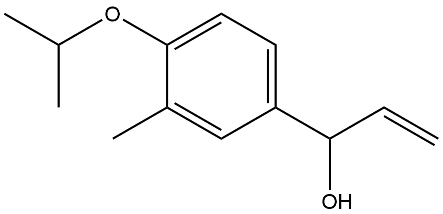 α-Ethenyl-3-methyl-4-(1-methylethoxy)benzenemethanol Structure