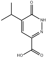 3-Pyridazinecarboxylic acid, 1,6-dihydro-5-(1-methylethyl)-6-oxo- Structure