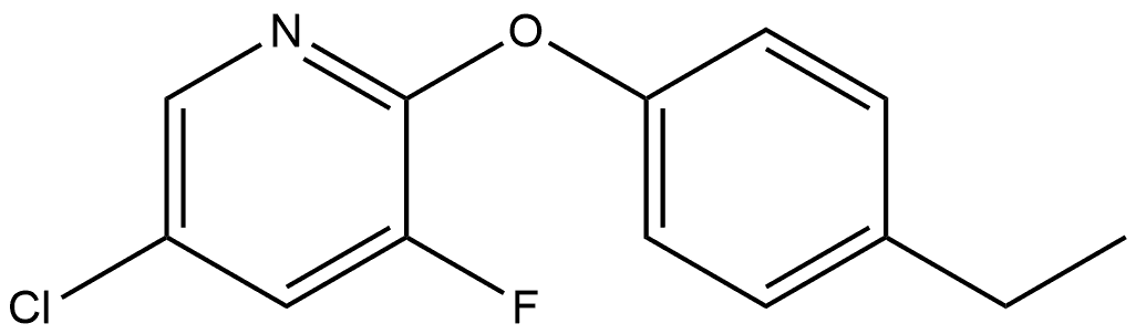 5-Chloro-2-(4-ethylphenoxy)-3-fluoropyridine Structure