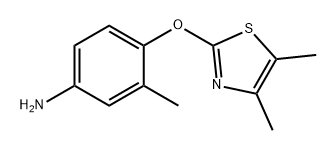 Benzenamine, 4-[(4,5-dimethyl-2-thiazolyl)oxy]-3-methyl- Structure