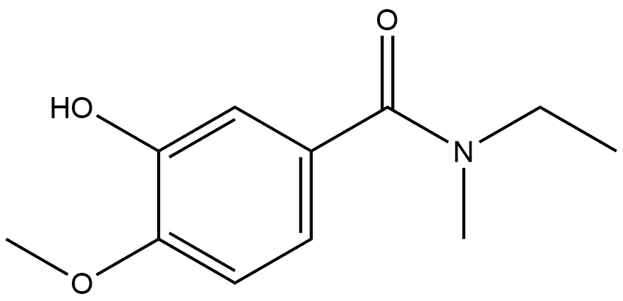 N-Ethyl-3-hydroxy-4-methoxy-N-methylbenzamide Structure