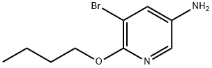 3-Pyridinamine, 5-bromo-6-butoxy- 구조식 이미지