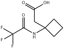 Cyclobutaneacetic acid, 1-[(2,2,2-trifluoroacetyl)amino]- Structure