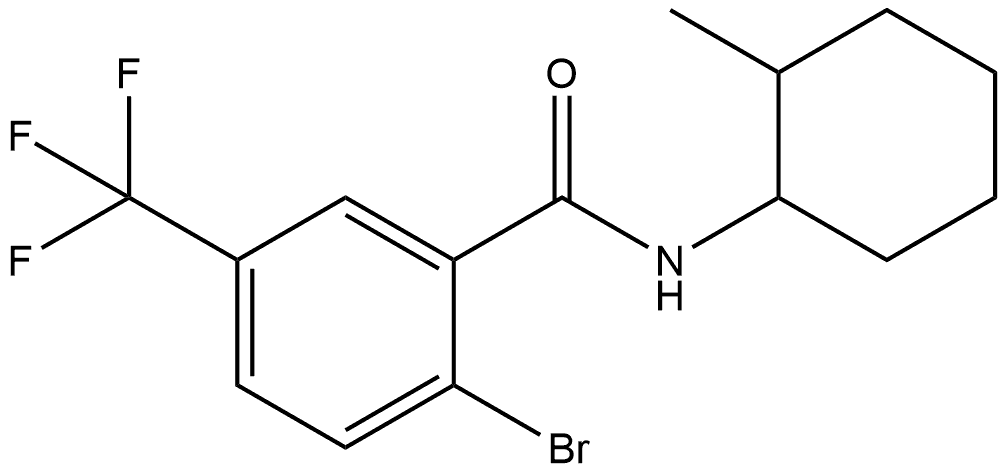 2-Bromo-N-(2-methylcyclohexyl)-5-(trifluoromethyl)benzamide Structure