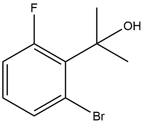 Benzenemethanol, 2-bromo-6-fluoro-α,α-dimethyl- 구조식 이미지