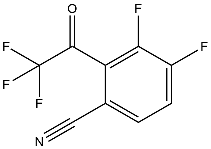 3,4-Difluoro-2-(2,2,2-trifluoroacetyl)benzonitrile Structure