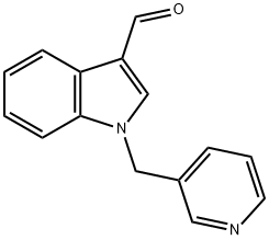 1H-Indole-3-carboxaldehyde, 1-(3-pyridinylmethyl)- Structure