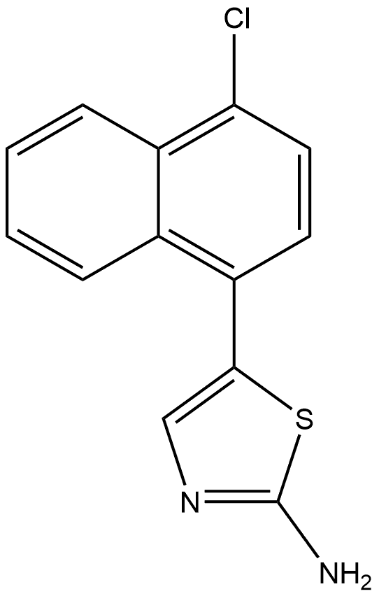 5-(4-Chloronaphthalen-1-yl)thiazol-2-amine Structure