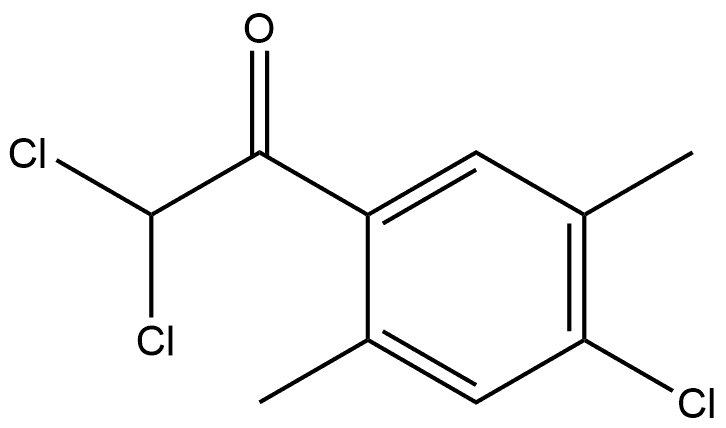 2,2-dichloro-1-(4-chloro-2,5-dimethylphenyl)ethanone Structure