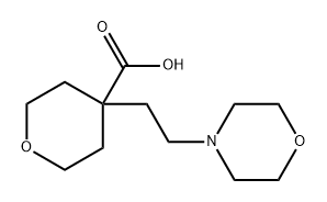 4-(2-Morpholinoethyl)tetrahydro-2h-pyran-4-carboxylic acid Structure