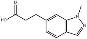 3-(1-methyl-1H-indazol-6-yl)propanoic acid Structure