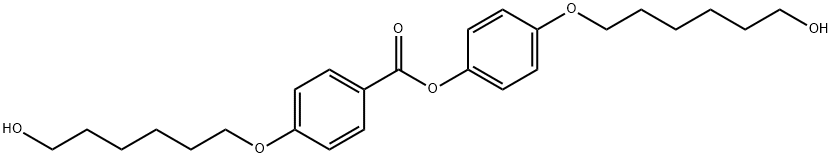 Benzoic acid, 4-[(6-hydroxyhexyl)oxy]-, 4-[(6-hydroxyhexyl)oxy]phenyl ester 구조식 이미지