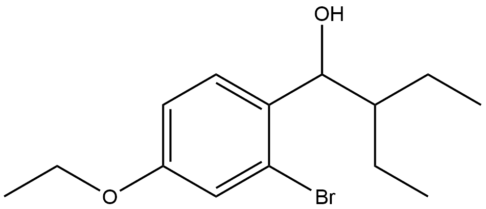 2-Bromo-4-ethoxy-α-(1-ethylpropyl)benzenemethanol Structure