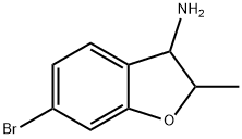 6-bromo-2-methyl-2,3-dihydro-1-benzofuran-3-amine hydrochloride, Mixture of diastereomers Structure