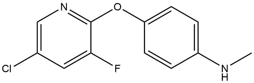 4-[(5-Chloro-3-fluoro-2-pyridinyl)oxy]-N-methylbenzenamine Structure