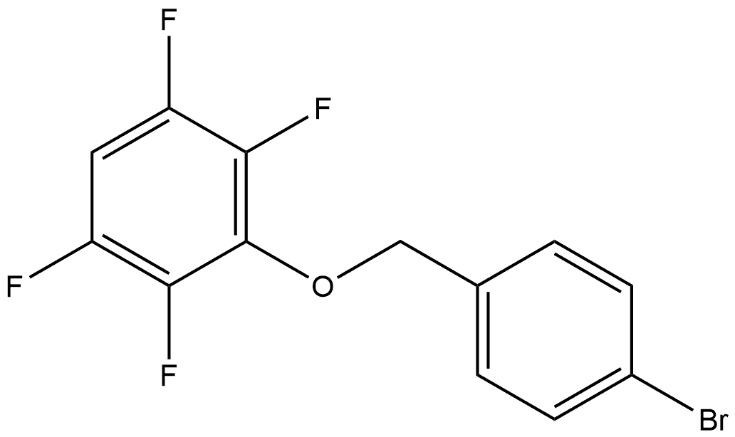 3-[(4-Bromophenyl)methoxy]-1,2,4,5-tetrafluorobenzene Structure