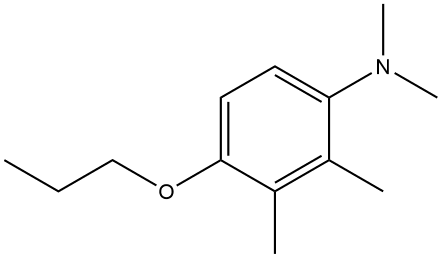 N,N,2,3-Tetramethyl-4-propoxybenzenamine Structure