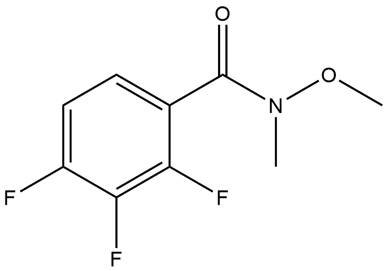 2,3,4-Trifluoro-N-methoxy-N-methylbenzamide Structure