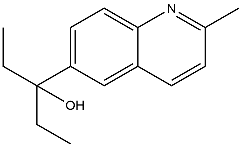 α,α-Diethyl-2-methyl-6-quinolinemethanol Structure