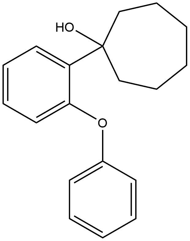 1-(2-Phenoxyphenyl)cycloheptanol Structure