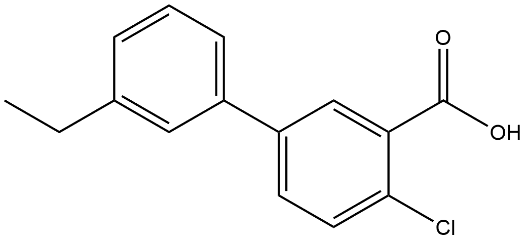 4-Chloro-3'-ethyl[1,1'-biphenyl]-3-carboxylic acid Structure