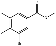 Benzoic acid, 3-bromo-4,5-dimethyl-, methyl ester 구조식 이미지