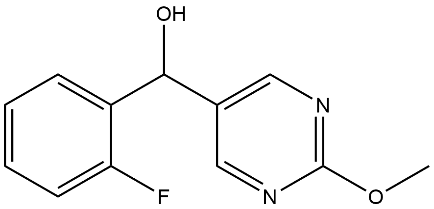 α-(2-Fluorophenyl)-2-methoxy-5-pyrimidinemethanol Structure