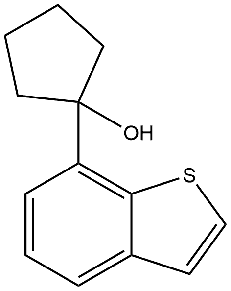 1-(benzo[b]thiophen-7-yl)cyclopentanol Structure